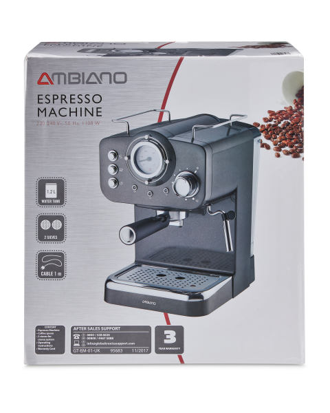 Ambiano Gunmetal Espresso Maker