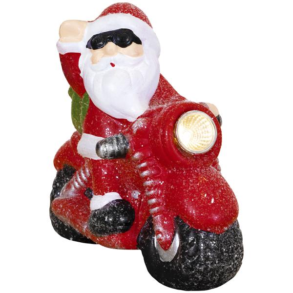 Père Noël à moto