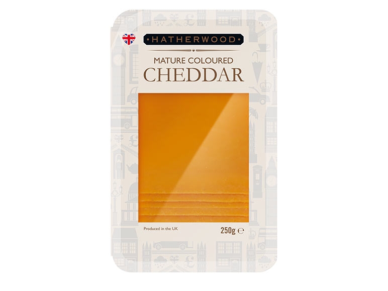 Brânză Cheddar felii