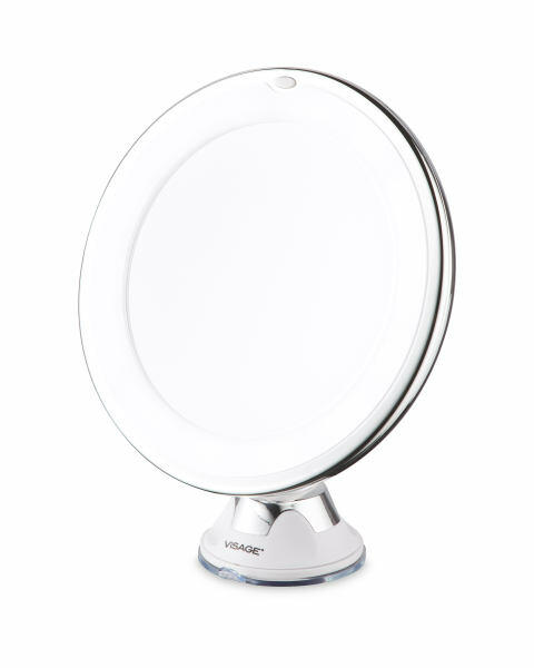 Chrome LED Suction Cup Mirror