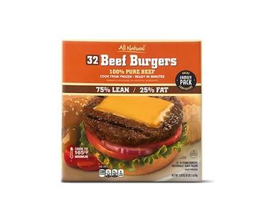 Family Pack 75/25 Ground Beef Patties