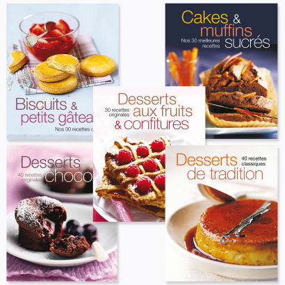 Livre de desserts illustrés