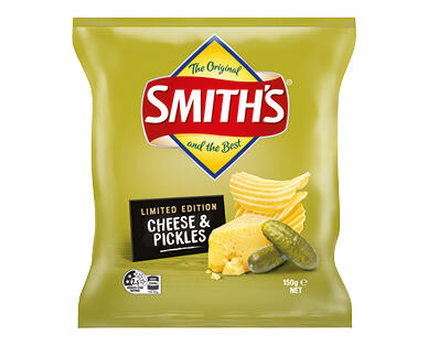 Smith's Crinkle Cut Potato Chips 150g – Cheese & Pickles