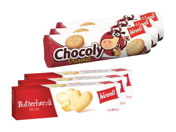 Chocoly Original/petit cœur au beurre Wernli