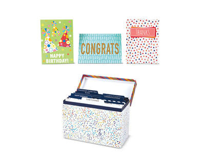 Pembrook 25ct All Occasion Greeting Cards with Card Organizer