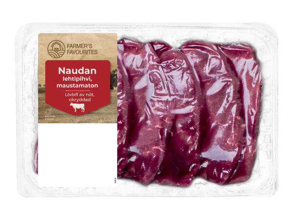 Farmer's favourites Naudan lehtipihvi