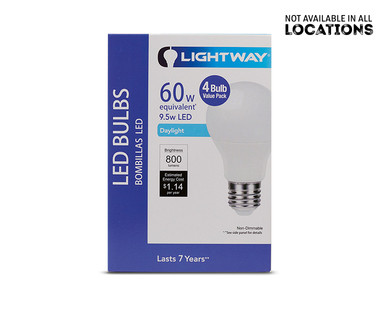 Lightway Four-Pack LED Light Bulbs