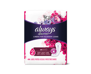Always Discreet Liners and Pads