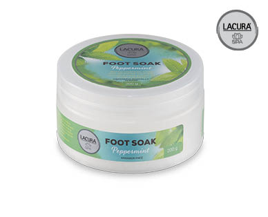 Lacura Spa Peppermint Foot Scrub or Peppermint Foot Soak 200g