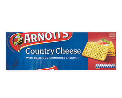 Arnott's Country Cheese or Cheds Crackers 250g