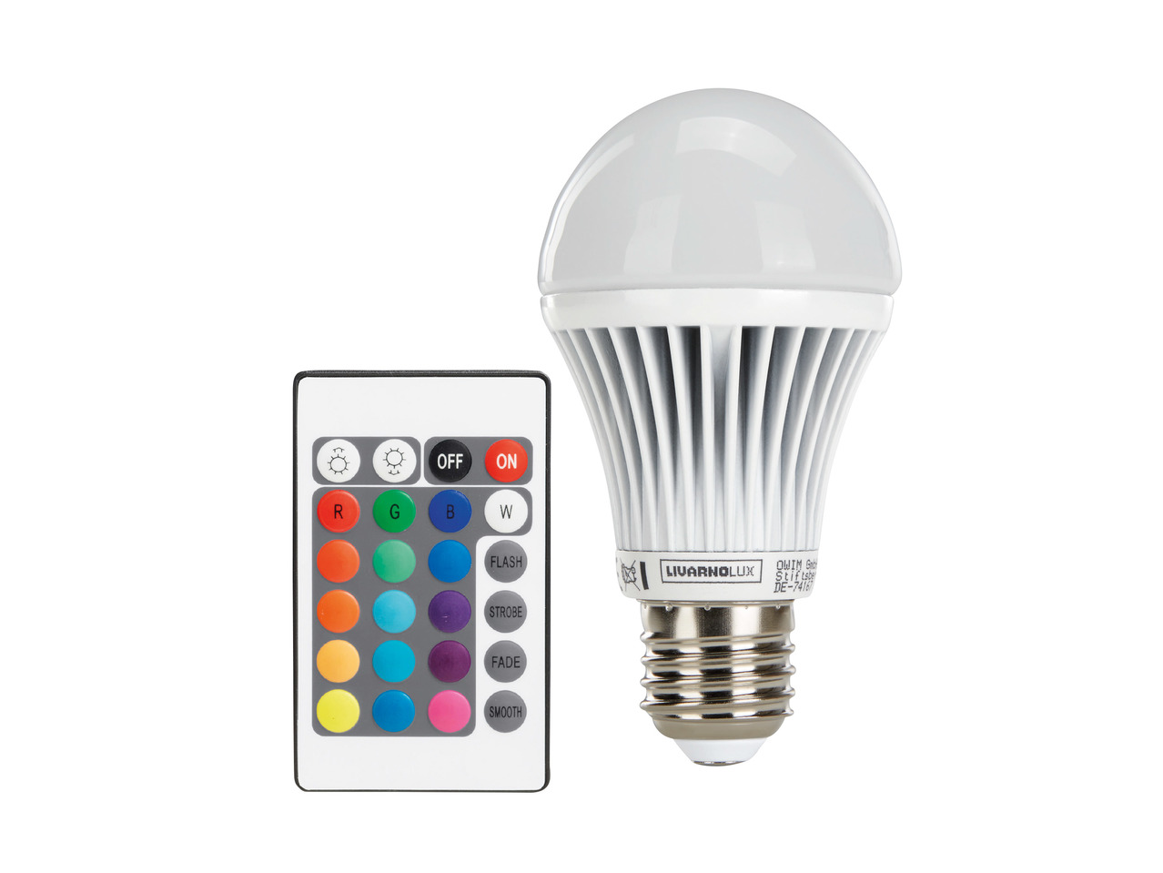 Livarno Lux LED Colour-Changing Light Bulb1
