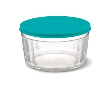 Crofton 8-Piece Glass Storage Bowls with Multicolor Lids