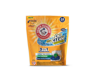 Arm & Hammer Plus OxiClean 3-in-1 Laundry Detergent Paks