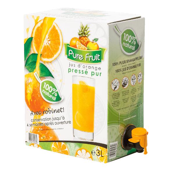 Orangensaft oder Apfelsaft, Bag-in-Box