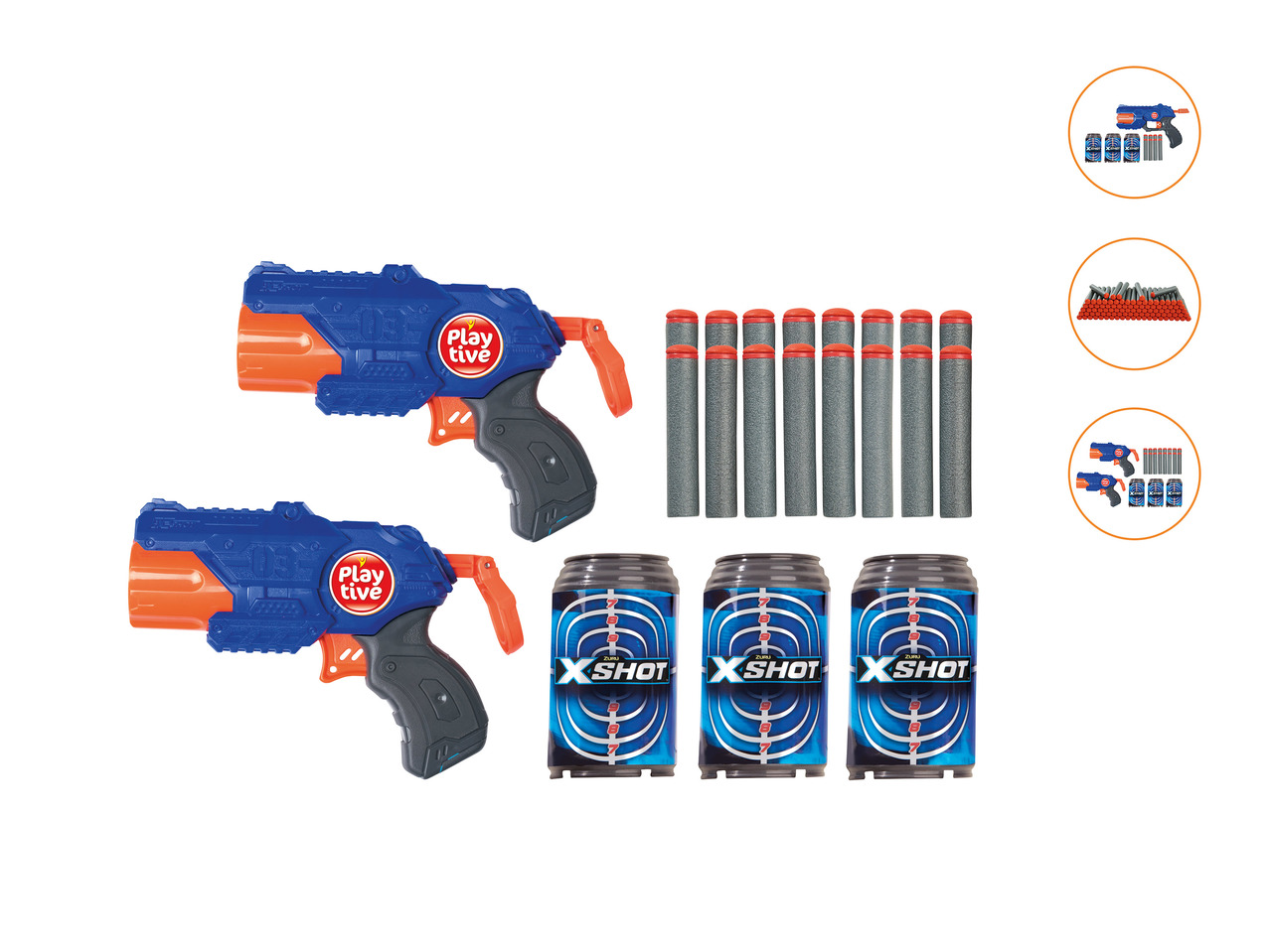 Playtive X-Shot Dart Gun Set or Foam Darts Refill Pack1