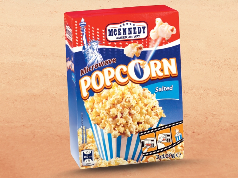 Popcorn pentru microunde, diverse sortimente