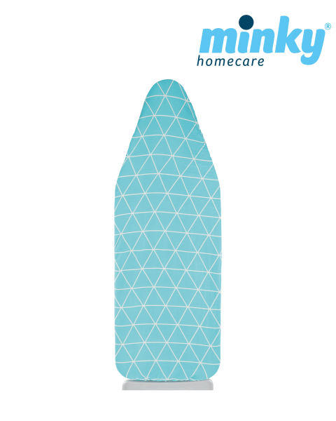 Aqua Triangles Ironing Board Cover