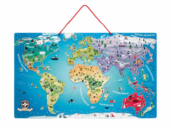 Puzzle magnetic, Harta Europei / Harta lumii
