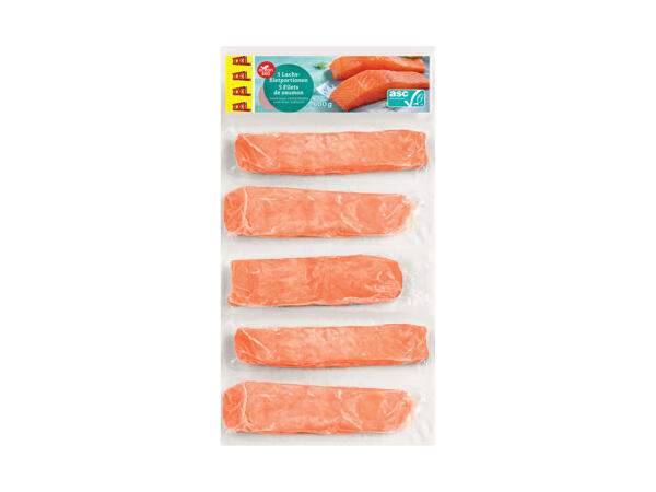 5 filets de saumon ASC sans peau XXL
