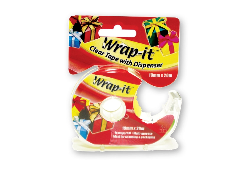 WRAP-IT(R) Clear Tape with Dispenser