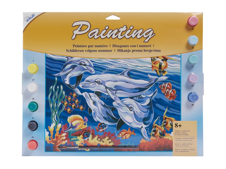 Peinture ou coloriage par numéros ou images à gratter