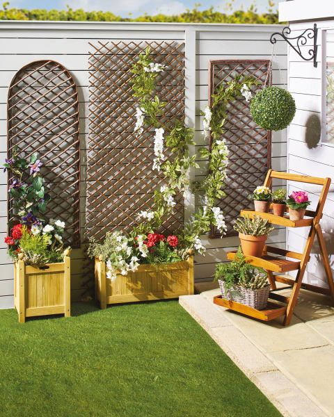 Arched Framed Willow Trellis