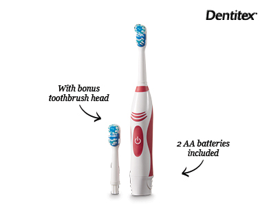 Dual Action Battery Toothbrush With Replacement Head