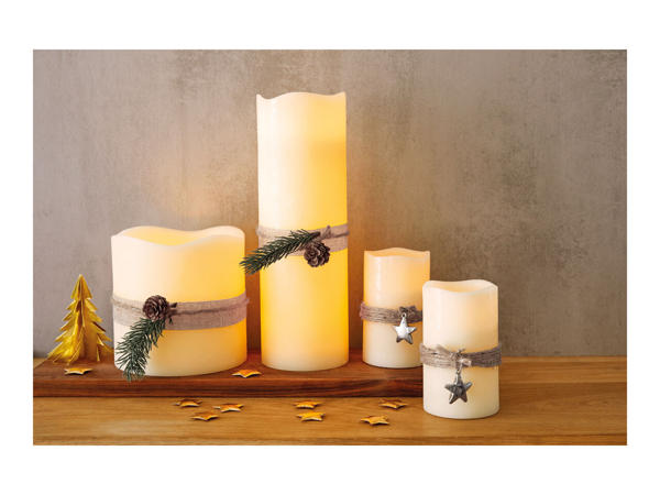 Melinera Premium Real Wax LED Candle or Candle Set