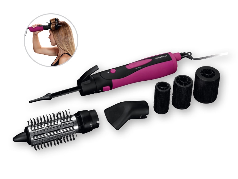 SILVERCREST PERSONAL CARE 1,000W Hot Air Brush with Rollers