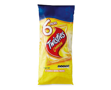 Cheezels or Twisties 6pk/114g
