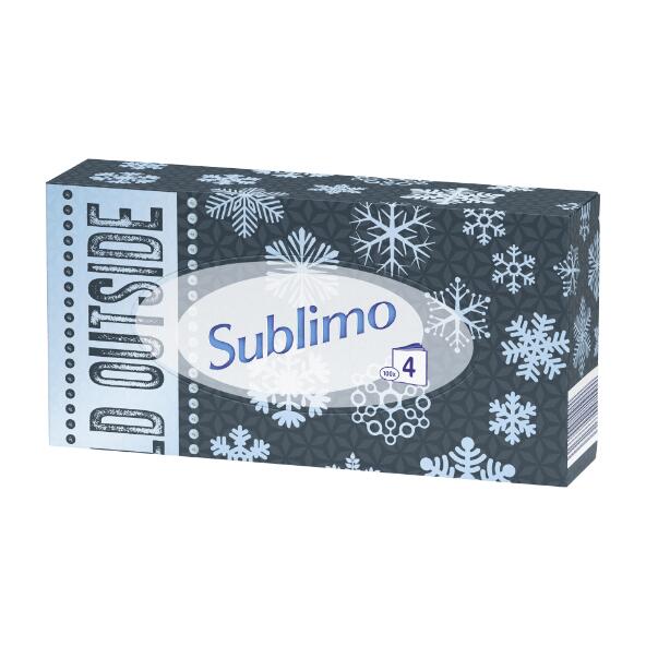 SUBLIMO(R) 				Boîte de 100 mouchoirs