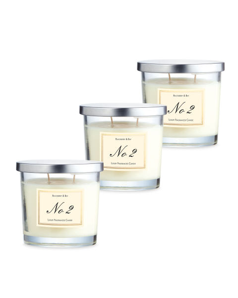 Blackberry Bay Glass Candle 3 Pack