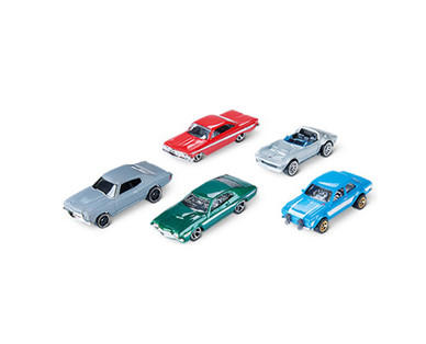 Mattel Hot Wheels or Matchbox 5-Pack Cars