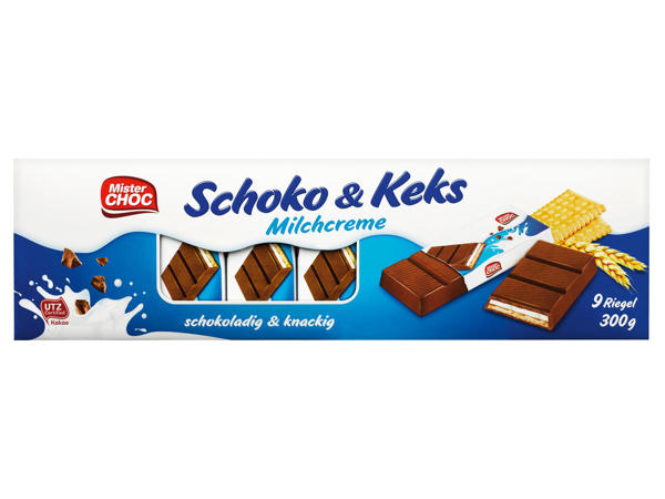 MISTER CHOC Schoko & Keks-Riegel