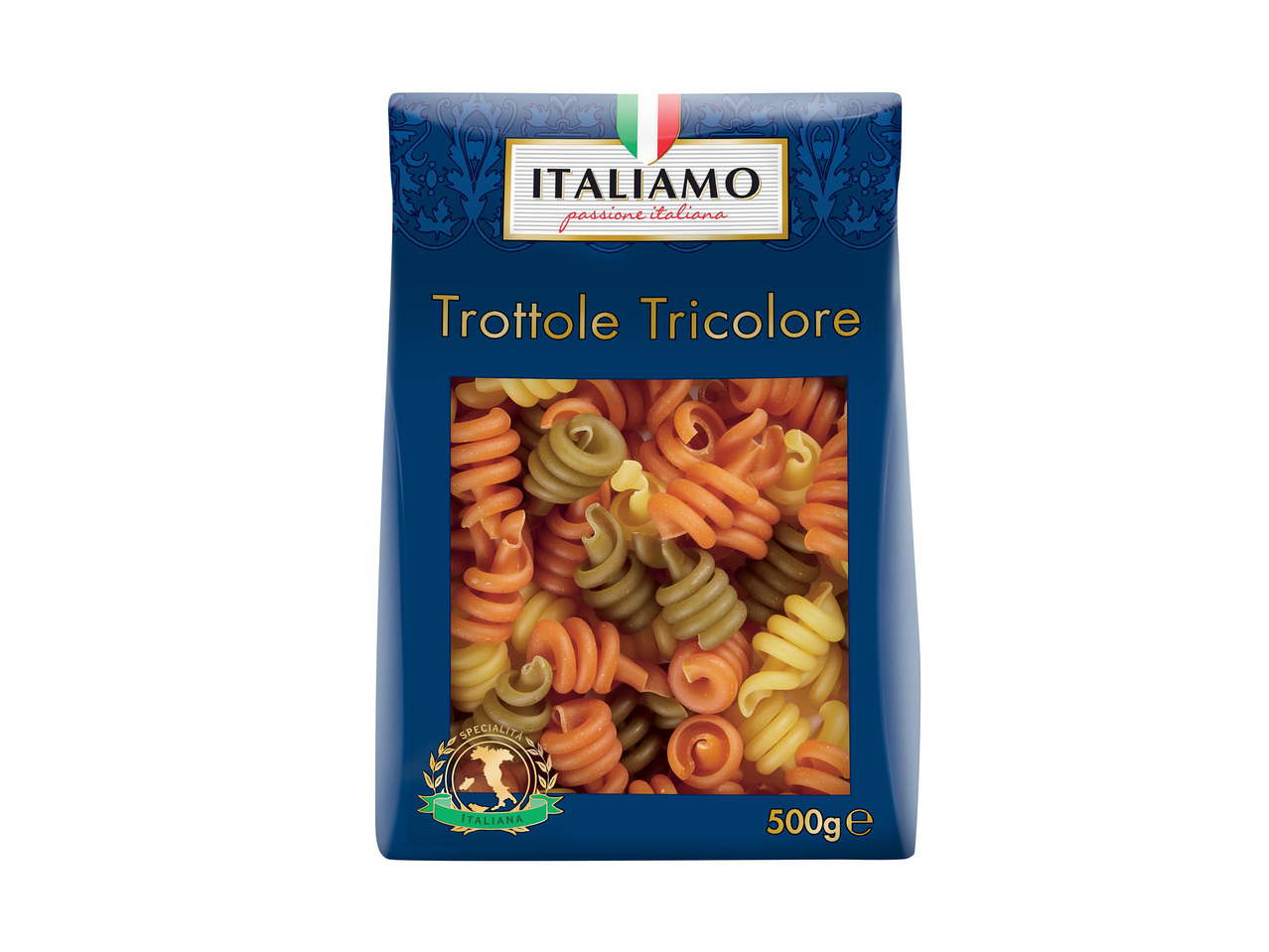 Spaghetti ou trottole tricolore1