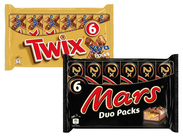 Mars, Twix oder Snickers Duo-Pack