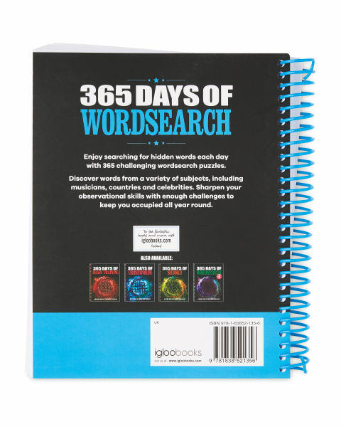 365 Days Of Wordsearches Puzzle Book
