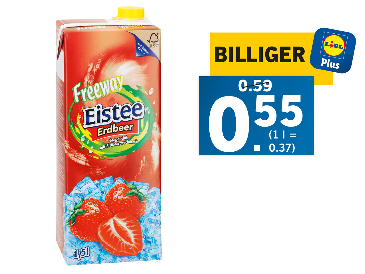 FREEWAY Eistee Erdbeer/Mango