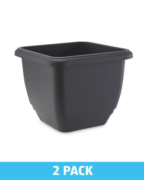 Black Self-Watering Pot 2 Pack