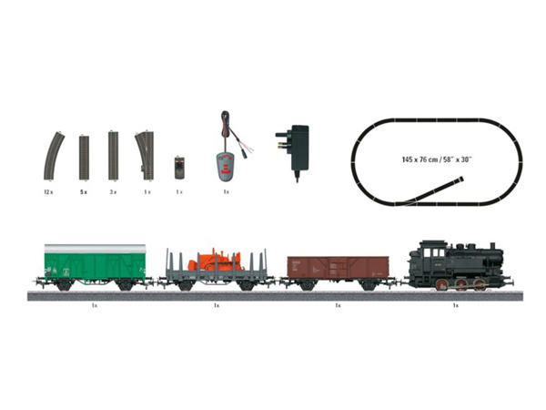 Freight Train Model Railroad Starter Set