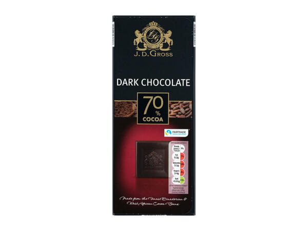 J.D.Gross 70% Cocoa Dark Chocolate