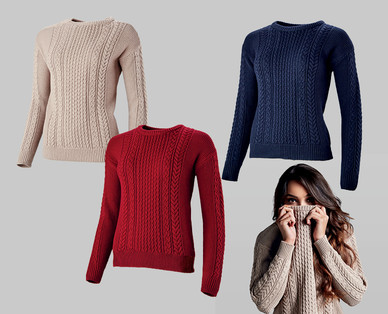 Ladies' Cable Knit Jumper