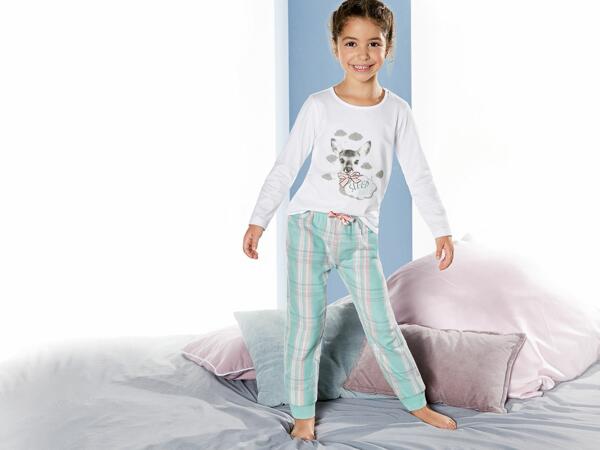 Pijama manga y pantalón largo rosado infantil