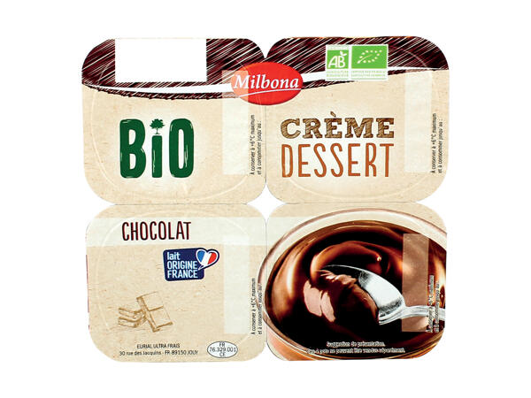 Crème dessert Bio