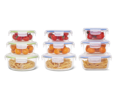 Crofton 6-Piece Glass Bowl Set With Snapping Lids