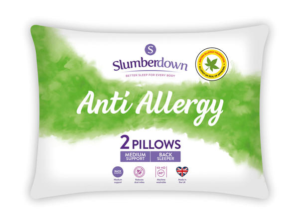 Slumberdown Anti-Allergy Pillow Pair