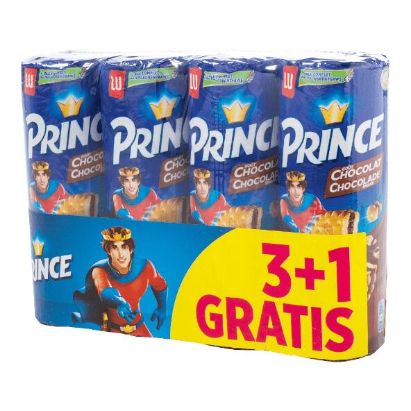 Prince goût chocolat Lu, pack de 4