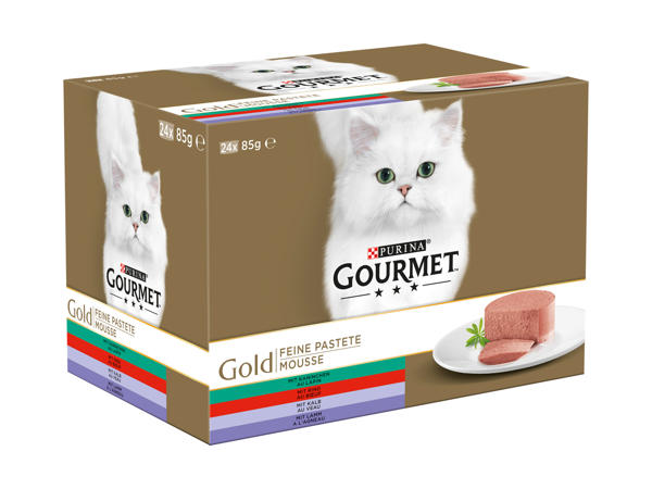 Aliments humides pour chats Gourmet gold