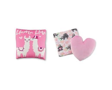 Huntington Home Valentine's Day Pillow and Throw
