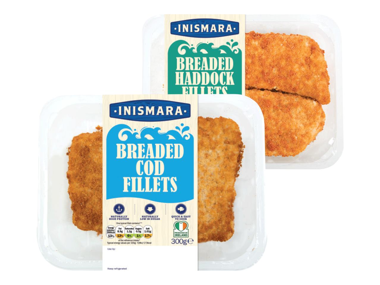 INISMARA Breaded Cod/ Haddock Fillets